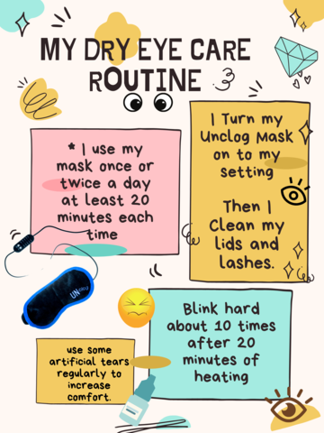 My daily routine to help with my dry eyes  Dry Eye is a chronic and complicated disease & we barely scratch its surface. 