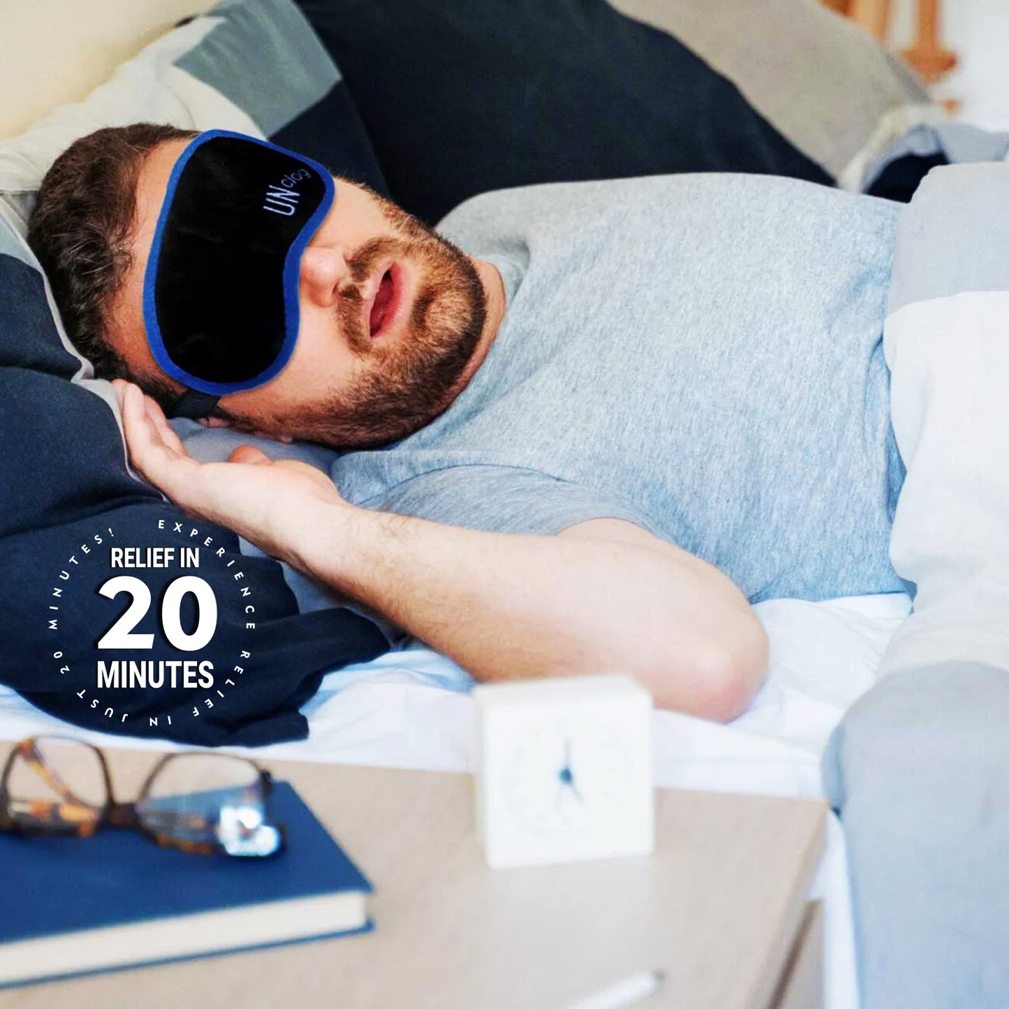UNCLOG Heated Eye Mask for Dry Eyes – Far Infrared Warm Compress, USB Powered, Adjustable Temperature, Relief for MGD, Blepharitis & Eye Fatigue