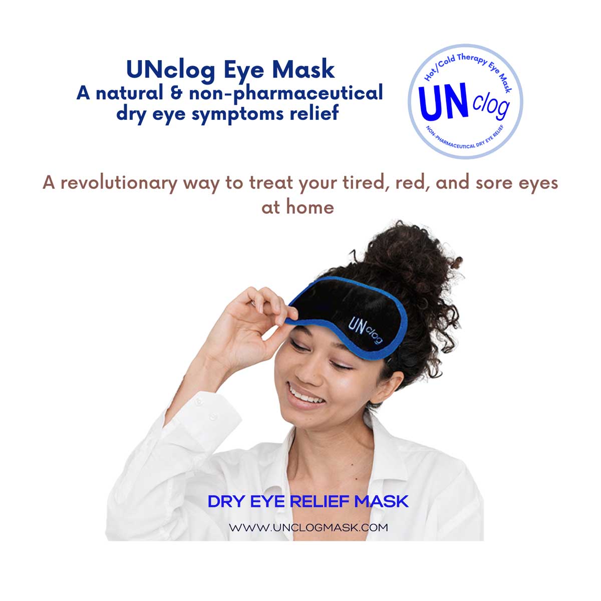 Soothing eye mask for dry eye sufferers needing relief