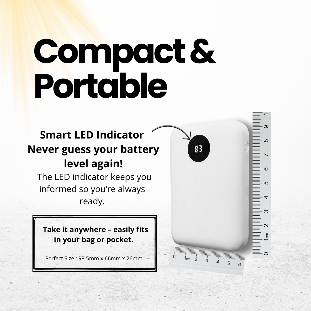 C1020 10000mAh Power Bank – Fast Charging, High Capacity, Portable, and Reliable Power Solution