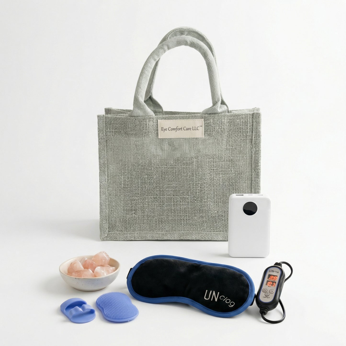 Heated Eye Mask + Power Bank Kit | Plug-In Warm Compress