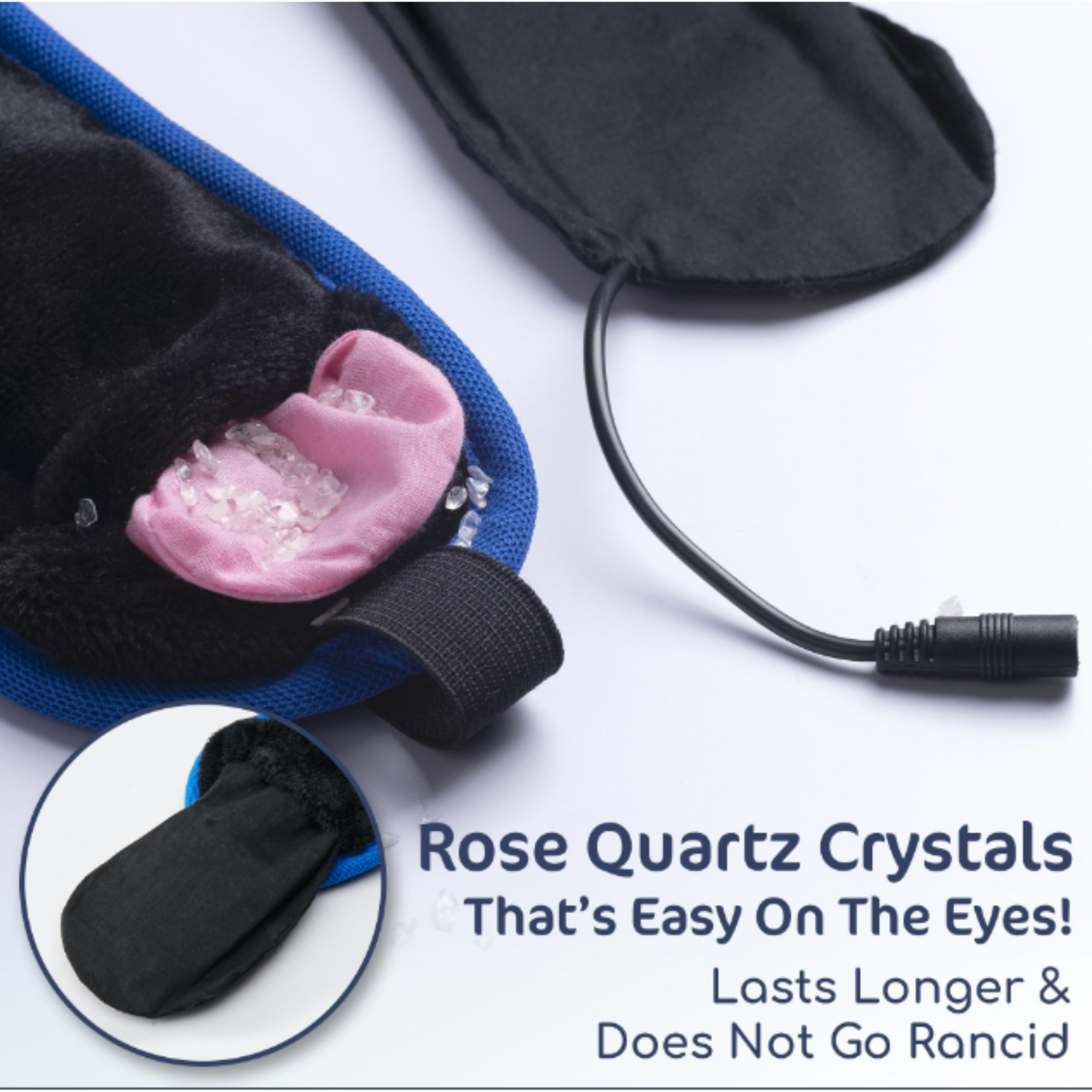 Rose Quartz Crystal Insert